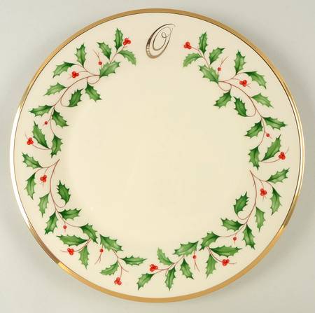 Holiday (Dimension) Accent Dinner Plate Mono "O"