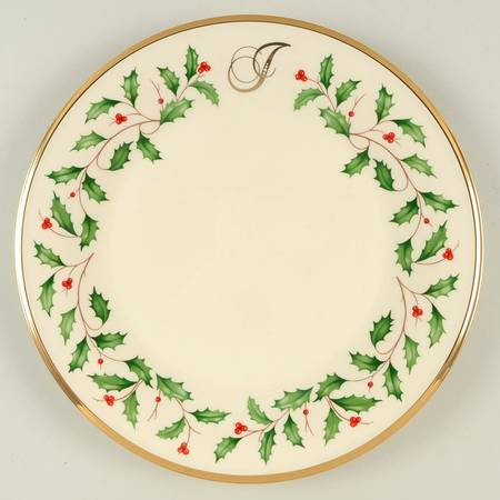 Holiday (Dimension) Accent Dinner Plate Mono "J"