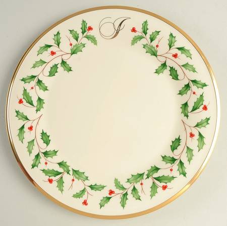 Holiday (Dimension) Accent Dinner Plate Mono "I"