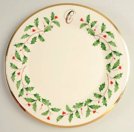 Holiday (Dimension) Accent Dinner Plate Mono "C"