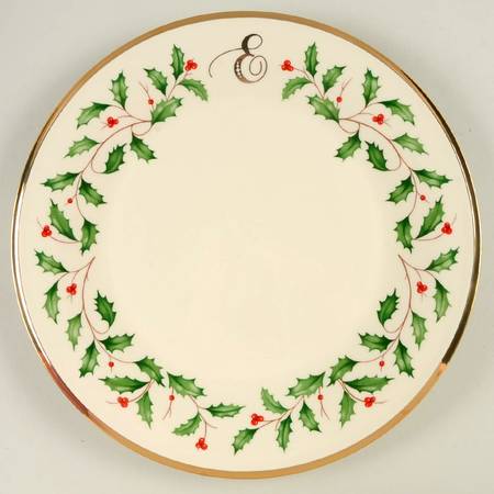 Holiday (Dimension) Accent Dinner Plate Mono "E"