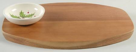 Holiday (Dimension) Wood Breadboard No Dip Bowl