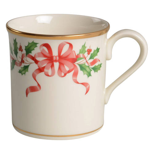 Holiday Gold (Red Ribbon Accent) Mug