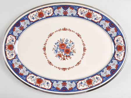 Interlude 16" Oval Serving Platter by Lenox