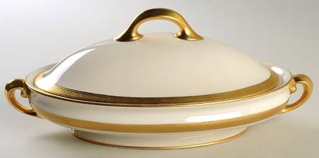 J19 Cream Oval Covered Vegetable by Lenox