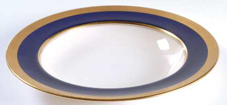 J19K Cobalt Blue Rim Soup Bowl