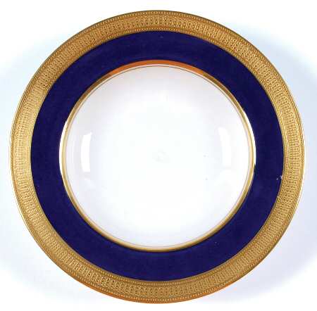 J19K Cobalt Blue Rim Fruit/Dessert (Sauce) Bowl
