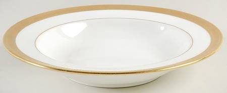 J19 White Rim Soup Bowl