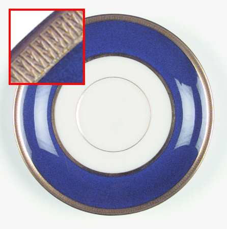 Tuxedo Cobalt Blue Saucer