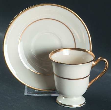 J34 Footed Demitasse Cup & Saucer Set