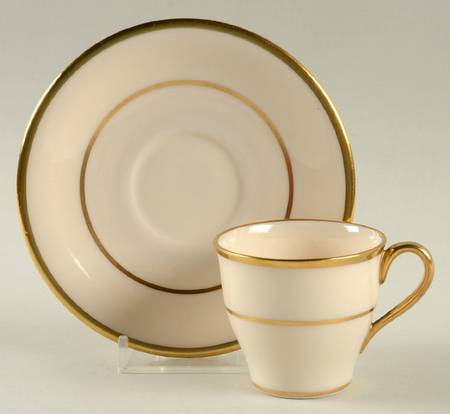 J34 Flat Demitasse Cup & Saucer Set