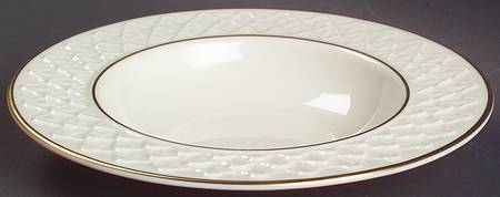Jacquard Gold Rim Fruit/Dessert (Sauce) Bowl