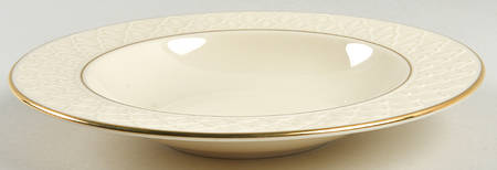 Jacquard Gold Rim Soup Bowl