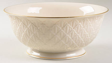 Jacquard Gold 8" Round Vegetable by Lenox