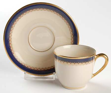 Jefferson Flat Demitasse Cup & Saucer Set