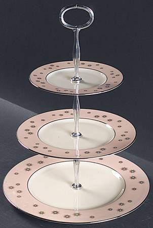 Jewel 13 7/8"-14 1/4" 3-Tiered Serving Tray(DP,SP,BB) HC