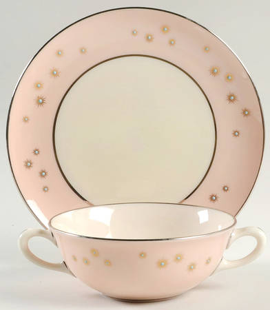 Jewel Flat Cream Soup Bowl & Saucer Set