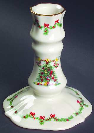 Joys of Christmas Giftware Small Candlestick