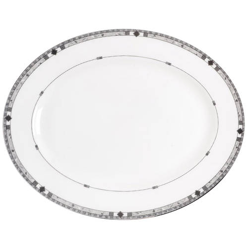 Kara 13" Oval Serving Platter by Lenox