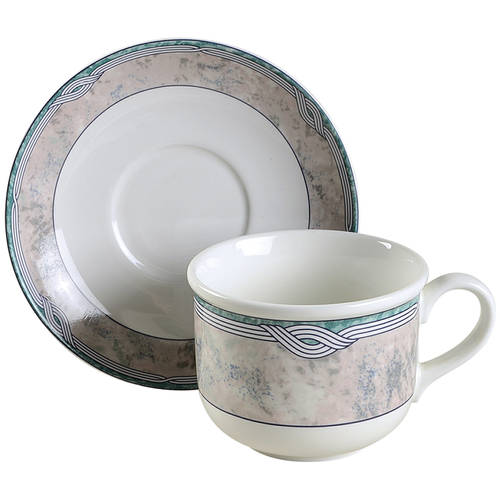 Key West Flat Cup & Saucer Set