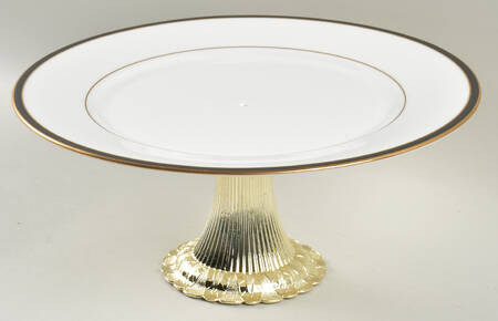 Kristy Cake Stand with 4"-5" Metal Pedestal  Hc