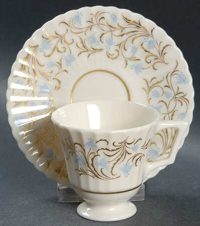 Lafayette Footed Demitasse Cup & Saucer Set