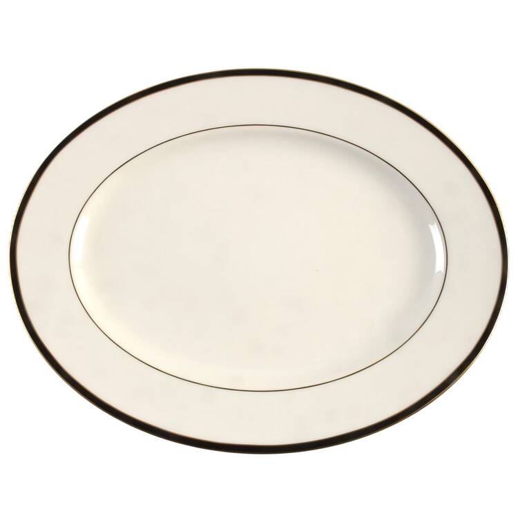 Langdon Gate 13" 99 Shape Oval Serving Platter by Lenox