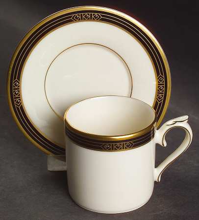 Langdon Gate Flat Demitasse Cup & Saucer Set