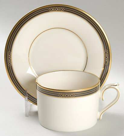 Langdon Gate Flat Cup & Saucer Set