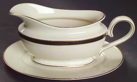Langdon Gate 1999 Shape Gravy Boat & Underplate