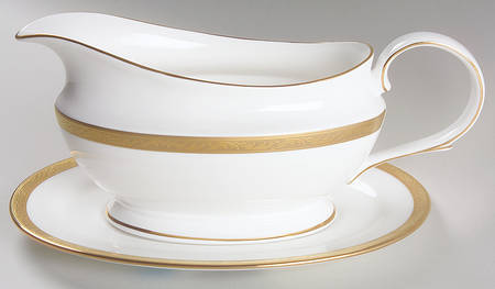 Landmark Gold Gravy Boat & Underplate