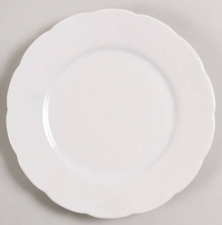 Lantana White Salad Plate
