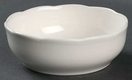 Lantana White Fruit/Dessert (Sauce) Bowl