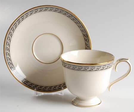 Laurenwood Place Footed Cup & Saucer Set