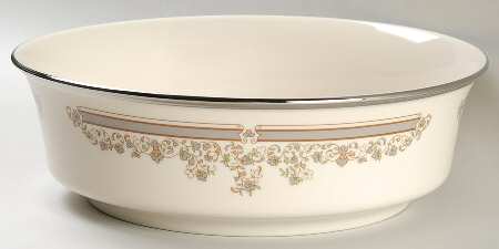 Lace Point 9" Round Vegetable Bowl