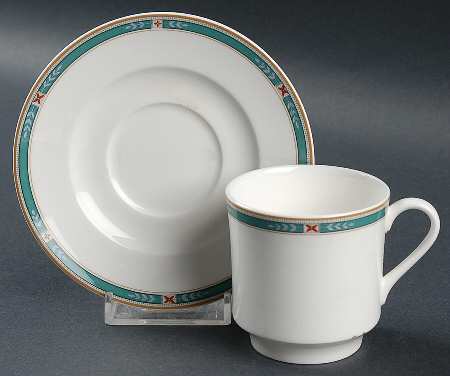 Lake Shore Flat Demitasse Cup & Saucer Set