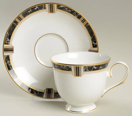 Lenox Classic Modern Footed Cup & Saucer Set