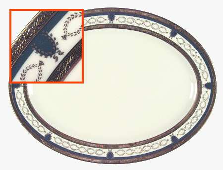 Lenox Heritage 13" Oval Serving Platter by Lenox