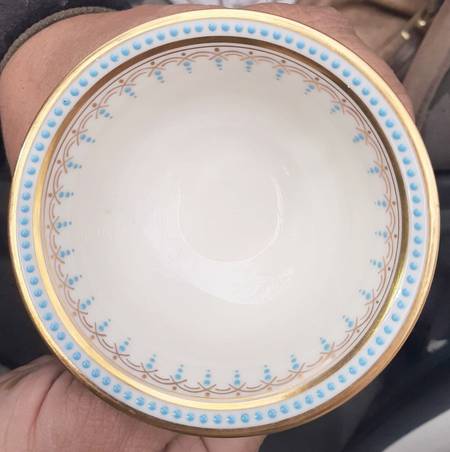 Lenox Liners (Cream, Gold Trim) Enameled Bouillon Liner