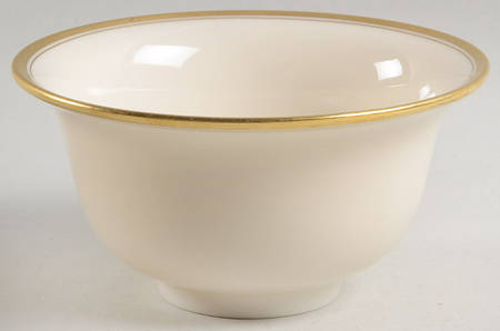 Lenox Liners (Cream, Gold Trim) Decoration #86 Cream Soup Bowl Liner