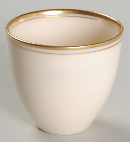 Lenox Liners (Cream, Gold Trim) Decoration #86 Straight Demitasse Liner