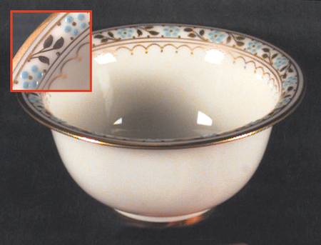 Lenox Liners (Cream, Gold Trim) Enameled Flared Cup Liner