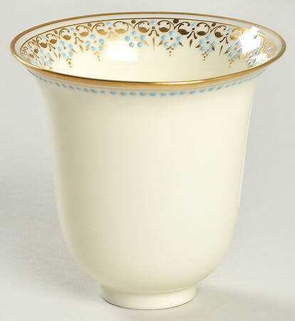 Lenox Liners (Cream, Gold Trim) Enamelled Bell Shape Demitasse Liner by Lenox