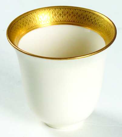 Lenox Liners (Cream, Gold Trim) Decoration #P67 Bell Shape Demitasse Liner