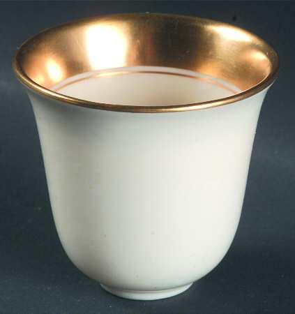 Lenox Liners (Cream, Gold Trim) Decoration #WG Bell Shape Demitasse Liner