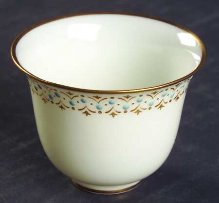Lenox Liners (Cream, Gold Trim) Enamelled Bell Shape Demitasse Liner