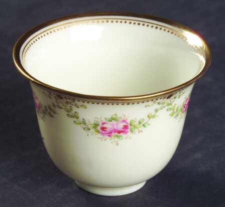 Lenox Liners (Cream, Gold Trim) Floral Bell Shape Demitasse Liner