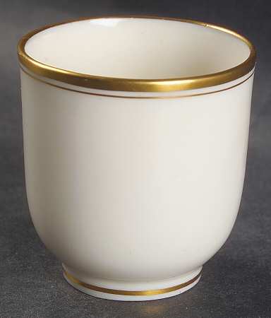 Lenox Liners (Cream, Gold Trim) Decoration #86 Shape 3 Egg Cup Liner
