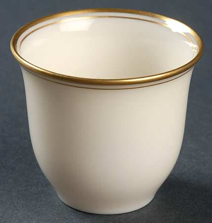 Lenox Liners (Cream, Gold Trim) Decoration #86 Shape 2 Demitasse Liner