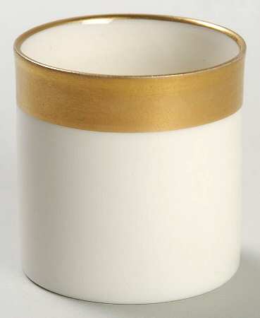 Lenox Liners (Cream, Gold Trim) Decoration #WG Can Shape Demitasse Liner